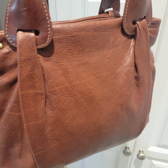 RIALTO** Italian Made 100% Peebled Leather Handbag - Picture 9 of 11